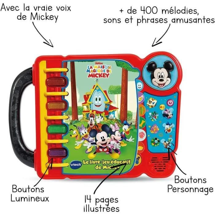 VTECH - MICKEY - Mon Livre-Jeu Educatif - Jeux éducatifs | Loulomax