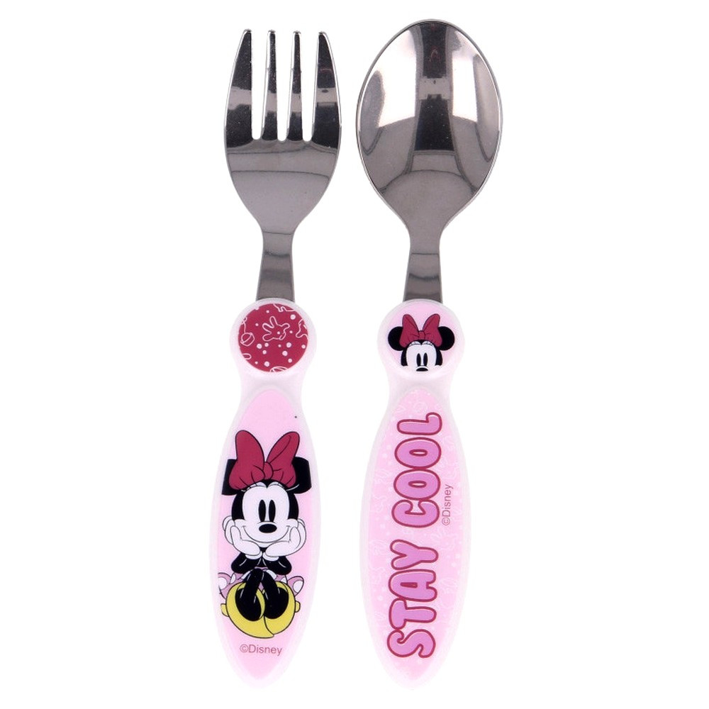 Petite fourchette pour enfant en acier inoxydable, Minnie Mouse, Bonny -  Début de Série